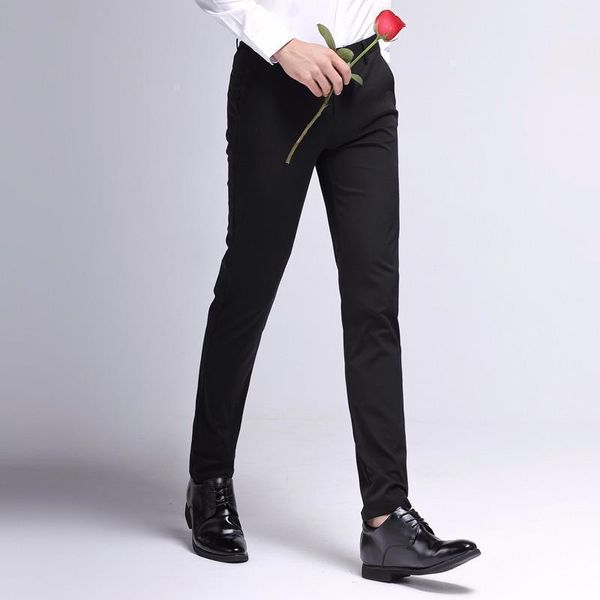 men's pants trousers 2021 spring and summer korean daily small straight slim elastic suit business gentleman casual, Black
men's pants trousers 2021 spring and summer korean daily small straight slim elastic suit business gentleman casual, Black