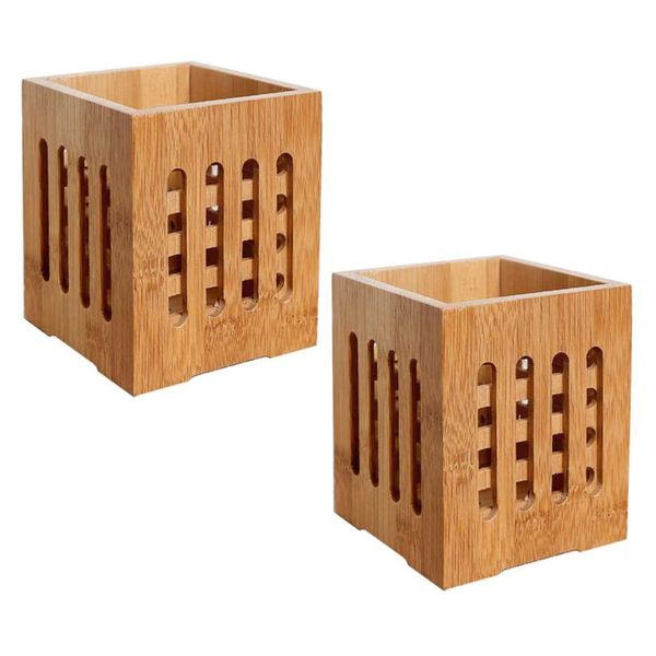chopsticks 2pcs bamboo holder holey cutlery organizer draining tableware container kitchen utensil
chopsticks 2pcs bamboo holder holey cutlery organizer draining tableware container kitchen utensil