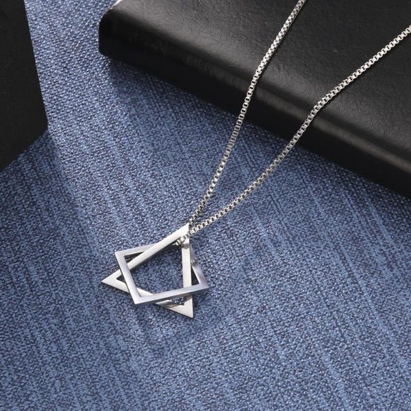 chains my shape modern stacking interlocking triangle square necklaces for men stainless steel pendant necklace fashion punk jewelry, Silver
chains my shape modern stacking interlocking triangle square necklaces for men stainless steel pendant necklace fashion punk jewelry, Silver