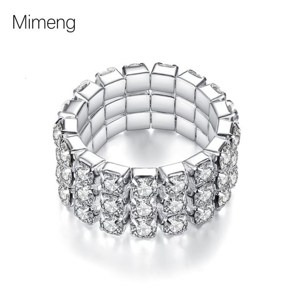 one row two three / four rows of rhinestone diy inlaid diamond mixed batch elastic ring, Silver
one row two three / four rows of rhinestone diy inlaid diamond mixed batch elastic ring, Silver