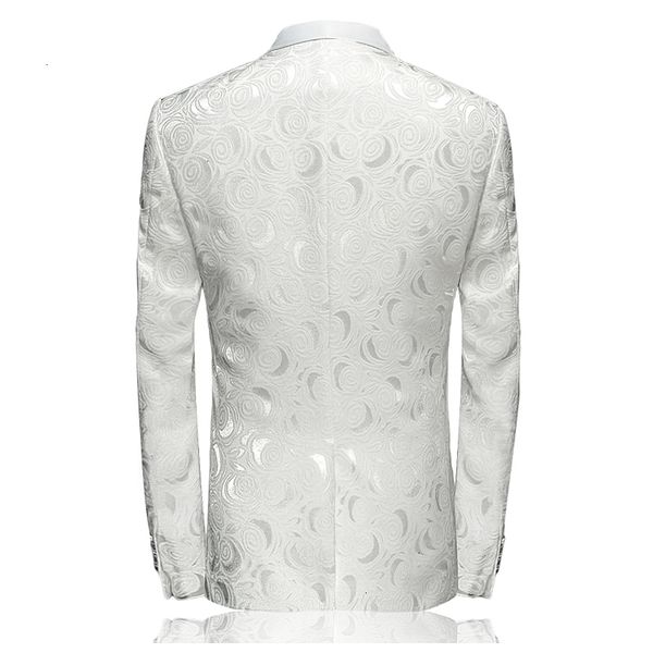 mens floral printed jacket stage costumes for singers fashion shawl collar men slim fit blazer wedding white, White;black
mens floral printed jacket stage costumes for singers fashion shawl collar men slim fit blazer wedding white, White;black