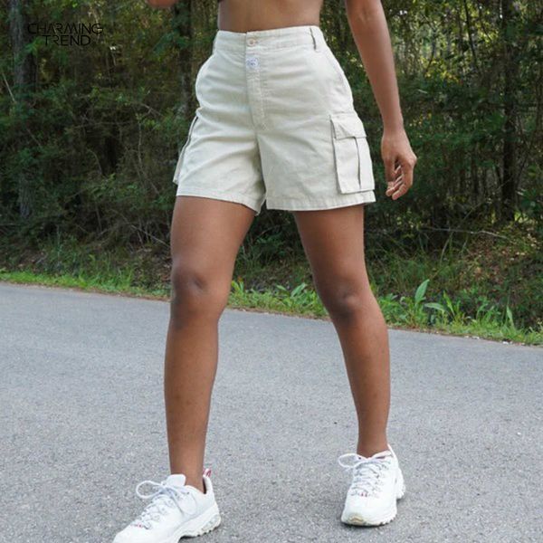 shorts denim women summer female jean white jeans high waist pockets button 210611, White;black
shorts denim women summer female jean white jeans high waist pockets button 210611, White;black