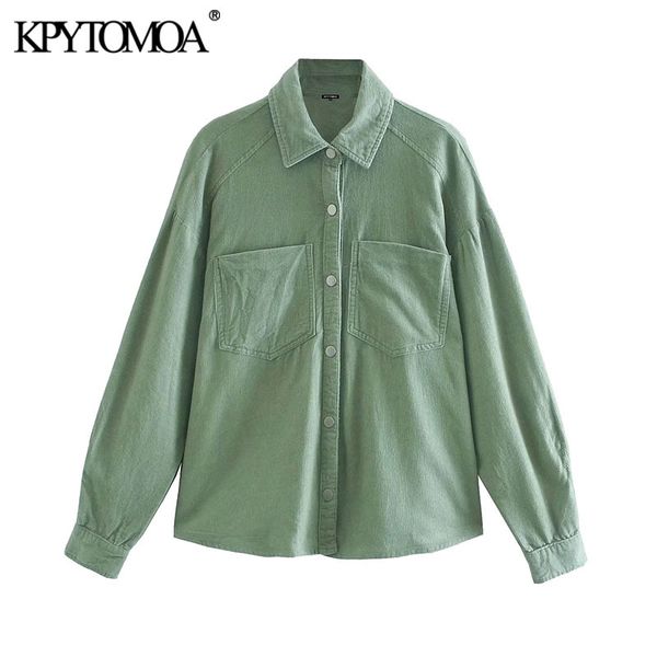 women fashion pockets oversized corduroy jacket coat vintage long sleeve snap-button female outerwear chic 210416, Black;brown
women fashion pockets oversized corduroy jacket coat vintage long sleeve snap-button female outerwear chic 210416, Black;brown
