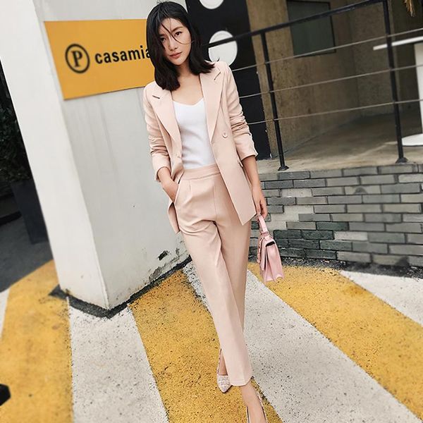 formal elegant women's blazers trouser suits office lady black pants for female 2 piece sets set two, White
formal elegant women's blazers trouser suits office lady black pants for female 2 piece sets set two, White