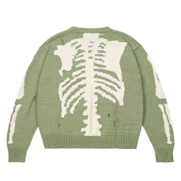 men's sweaters green loose skeleton bone printing sweater men quality high street hip hop oversized hole vintage 1:1 knit mens pullover, White;black
men's sweaters green loose skeleton bone printing sweater men quality high street hip hop oversized hole vintage 1:1 knit mens pullover, White;black