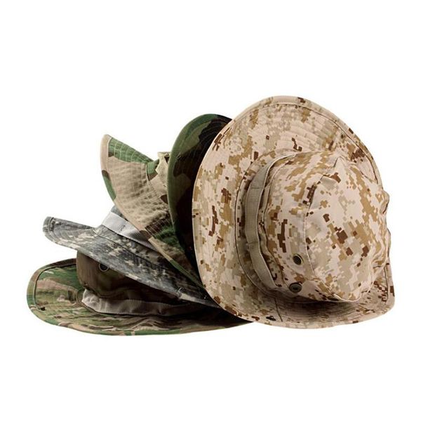 men's camouflage tactical cap military boonie hat us army caps camo outdoor sports sun bucket fishing hiking hunting hats, Black;white
men's camouflage tactical cap military boonie hat us army caps camo outdoor sports sun bucket fishing hiking hunting hats, Black;white