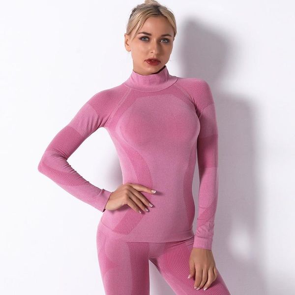 women long sleeve quick dry yoga gym running tights turtleneck sportswear tracksuit sports suit seamless wear lady outfit
women long sleeve quick dry yoga gym running tights turtleneck sportswear tracksuit sports suit seamless wear lady outfit