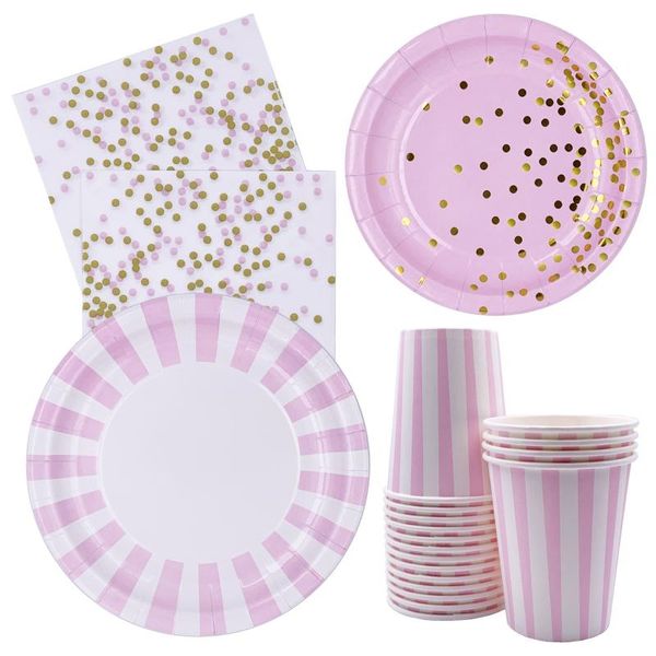 disposable dinnerware bronzing tableware pink gold dot paper cup plate napkin cutlery girls favor birthday wedding baby shower party decor s
disposable dinnerware bronzing tableware pink gold dot paper cup plate napkin cutlery girls favor birthday wedding baby shower party decor s