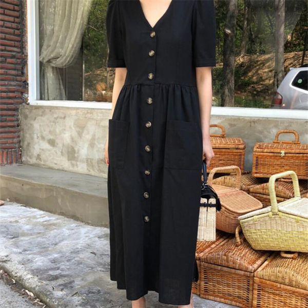 dresses 8133 south korea new single breasted 2021 summer loose short sleeve v-neck long shirt dress, Black;gray
dresses 8133 south korea new single breasted 2021 summer loose short sleeve v-neck long shirt dress, Black;gray