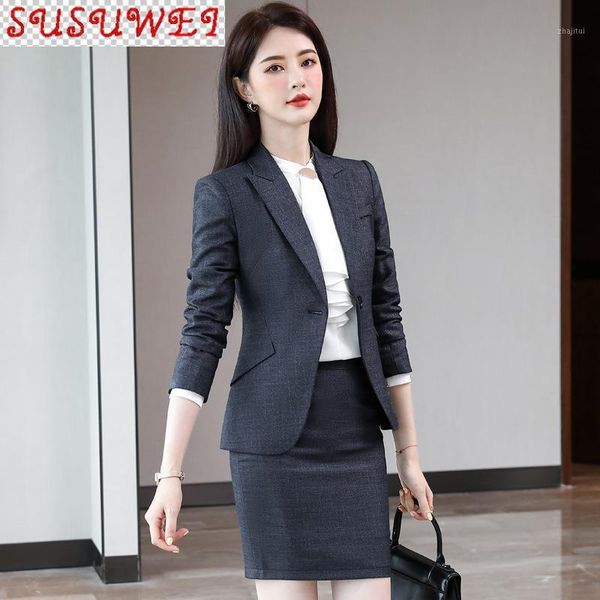 women's autumn and winter suit skirt two-piece 2021 slim long sleeve ladies jacket elegant short two piece dress, White
women's autumn and winter suit skirt two-piece 2021 slim long sleeve ladies jacket elegant short two piece dress, White