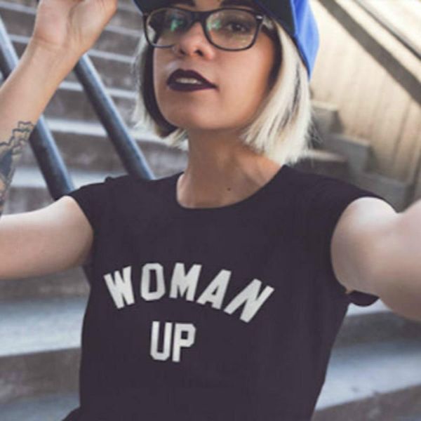 women's t-shirt women up letter print tee funny t shirts fashion o-neck short sleeve shirt femme s-xxxl camisetas mujer tees, White
women's t-shirt women up letter print tee funny t shirts fashion o-neck short sleeve shirt femme s-xxxl camisetas mujer tees, White