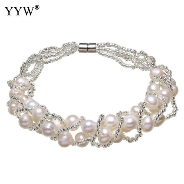 beaded, strands 2021 fashion freshwater cultured pearl bracelet with glass seed beads brass potato natural for woman white 4-5mm multi-layer, Black
beaded, strands 2021 fashion freshwater cultured pearl bracelet with glass seed beads brass potato natural for woman white 4-5mm multi-layer, Black