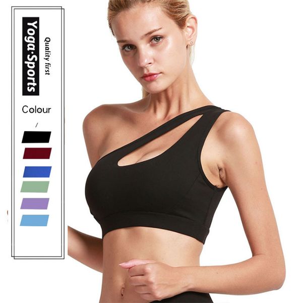 one shoulder yoga outfits bras women sports crop athletic vest push up underwear bh bra sportswear wire gym shirts, White;red
one shoulder yoga outfits bras women sports crop athletic vest push up underwear bh bra sportswear wire gym shirts, White;red