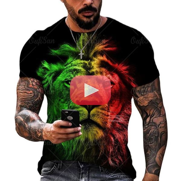 men's t-shirts summer fashion 3d printing anime cartoon animal lion pattern t-shirt street trend casual short-sleeved loose oversized t, White;black
men's t-shirts summer fashion 3d printing anime cartoon animal lion pattern t-shirt street trend casual short-sleeved loose oversized t, White;black