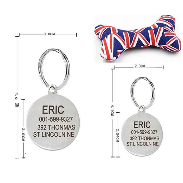 dog tag,id card id collar tag engraving text on front and back sides stainless steel cat customized name address pet toys gift
dog tag,id card id collar tag engraving text on front and back sides stainless steel cat customized name address pet toys gift