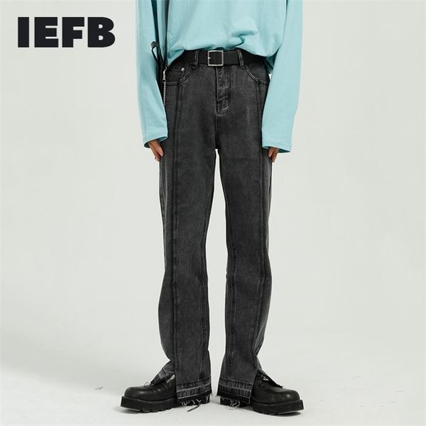 iefb men's casual black jeans pants spring summer straight split denim trousers male bottoms pantalones hombre 9y6787 211111, Blue
iefb men's casual black jeans pants spring summer straight split denim trousers male bottoms pantalones hombre 9y6787 211111, Blue
