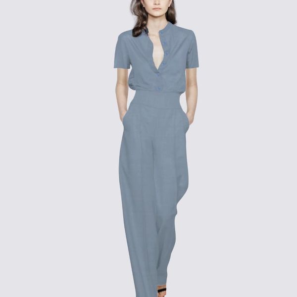 women's two piece pants 2021 summer style shirt drape high-waist wide-leg two-piece suit age-reducing fried street fashion, White
women's two piece pants 2021 summer style shirt drape high-waist wide-leg two-piece suit age-reducing fried street fashion, White