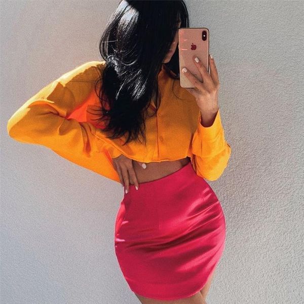 mini shirt summer womens skirt slim solid color splited high waist pencil club fashion, Black
mini shirt summer womens skirt slim solid color splited high waist pencil club fashion, Black