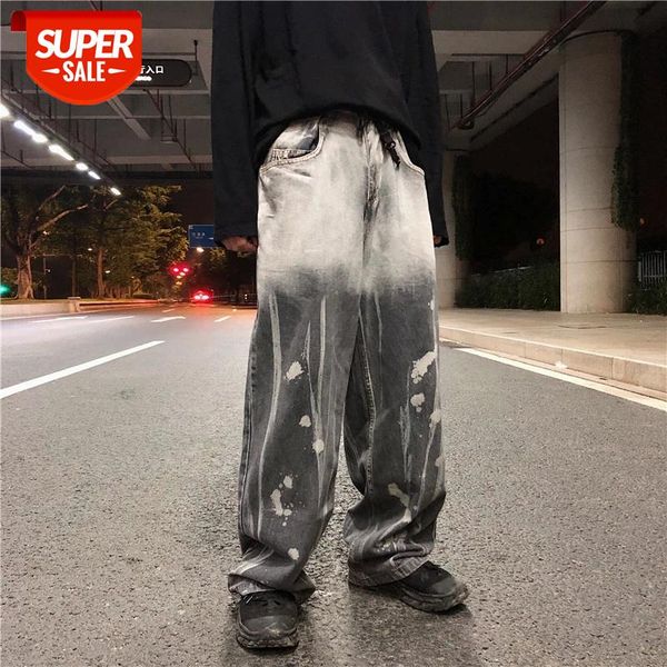 gradient color washed retro ripped jeans for men harajuku baggy frayed streetwear mens denim trousers loose hip hop jean pants #z48i, Blue
gradient color washed retro ripped jeans for men harajuku baggy frayed streetwear mens denim trousers loose hip hop jean pants #z48i, Blue
