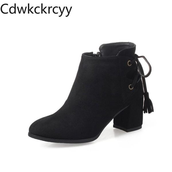 boots winter the fashion pointed suede thick with 6cm black lace plus velvet keep warm high heel women 34-48
boots winter the fashion pointed suede thick with 6cm black lace plus velvet keep warm high heel women 34-48
