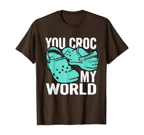 you croc my world great t-shirt t-shirt, White;black