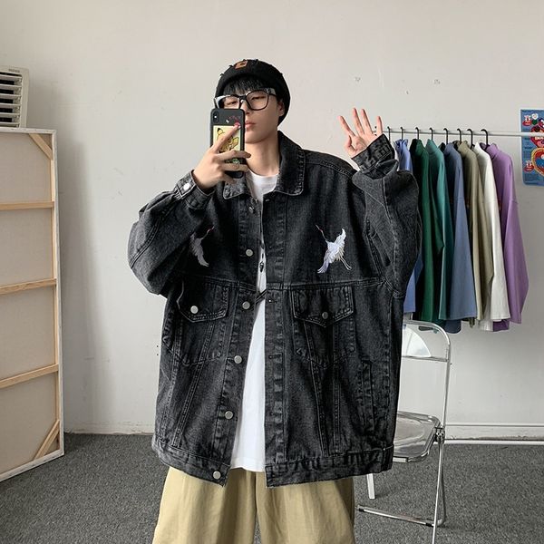 men's jackets wholesale crane denim jacket male trendy handsome spring and autumn loose hong kong style boys teenagers d50z, Black;brown
men's jackets wholesale crane denim jacket male trendy handsome spring and autumn loose hong kong style boys teenagers d50z, Black;brown