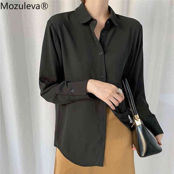 spring autumn office ladies chiffon shirts all-match loose single-breasted turn-down collar women blouses 210427, White
spring autumn office ladies chiffon shirts all-match loose single-breasted turn-down collar women blouses 210427, White