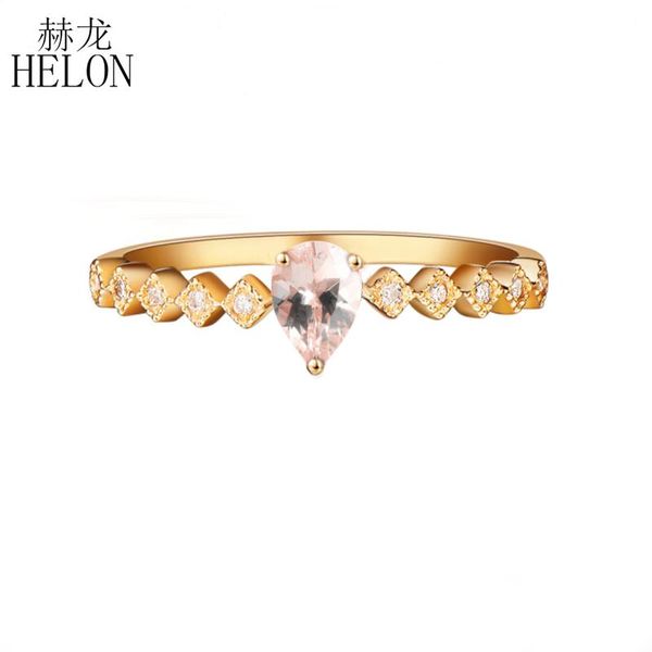cluster rings helon solid 14k yellow gold 5x7mm pear cut genuine morganite diamonds engagement ring anniversary wedding for women jewelry, Golden;silver
cluster rings helon solid 14k yellow gold 5x7mm pear cut genuine morganite diamonds engagement ring anniversary wedding for women jewelry, Golden;silver