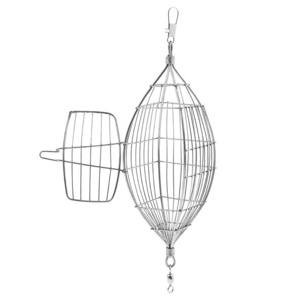 stainless steel fish cage in line wire bait fishing feeder carp tackle corrosion resistance trap s m l accessories
stainless steel fish cage in line wire bait fishing feeder carp tackle corrosion resistance trap s m l accessories