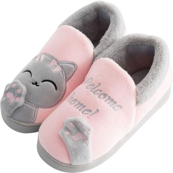 slippers women female soft plush cotton cute cat shoes warm booties indoor room home fluffy furry lover couple, Black
slippers women female soft plush cotton cute cat shoes warm booties indoor room home fluffy furry lover couple, Black