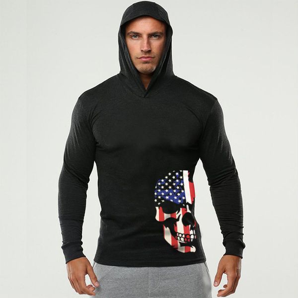 men's hoodies american skeleton long sleeve hoodie cotton fitness t-shirt, Black
men's hoodies american skeleton long sleeve hoodie cotton fitness t-shirt, Black