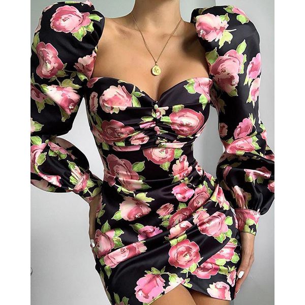 casual dresses vintage flower dress wrapped chest button irregular bag hip cute bubble sleeve party autumn street star models, Black;gray
casual dresses vintage flower dress wrapped chest button irregular bag hip cute bubble sleeve party autumn street star models, Black;gray
