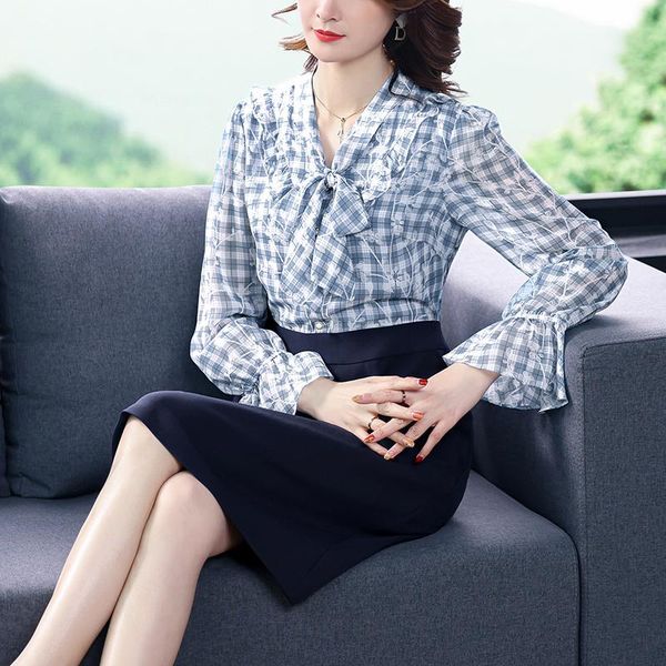 office 3xl plus size long sleeve dress spring autumn vintage print patchwork midi elegant women bodycon party vestido casual dresses, Black;gray
office 3xl plus size long sleeve dress spring autumn vintage print patchwork midi elegant women bodycon party vestido casual dresses, Black;gray