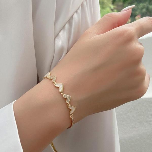charm bracelets women bracelet rhinestone inlaid adjustable accessories heart-shape design bangle for party, Golden;silver
charm bracelets women bracelet rhinestone inlaid adjustable accessories heart-shape design bangle for party, Golden;silver