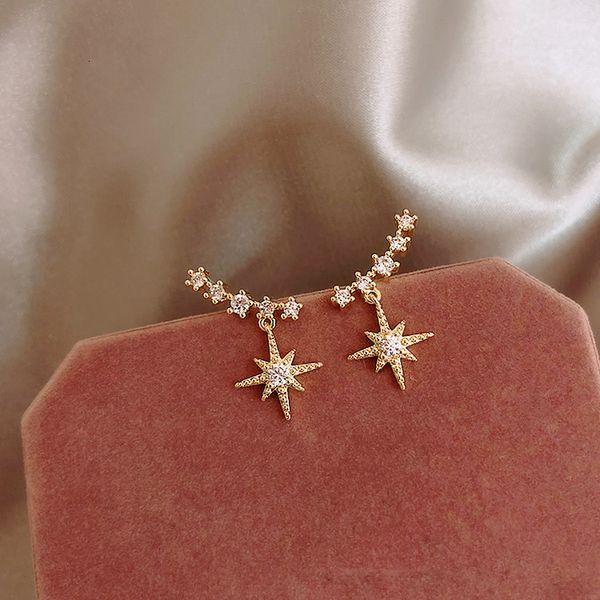 925 silver needle micro set earrings french lucky diamond eight star earrings simple versatile fashion earrings for women
925 silver needle micro set earrings french lucky diamond eight star earrings simple versatile fashion earrings for women