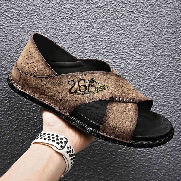 slippers large size men's sandals summer leisure wear fashionable leather slippers soft soled beach shoes pvol, Black
slippers large size men's sandals summer leisure wear fashionable leather slippers soft soled beach shoes pvol, Black