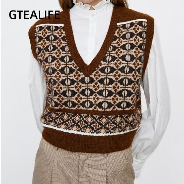 women's vests gtealife women vest simple all-match style v-neck knitted sweater leisure student sleeveless lady pattern waistcoat y2k, Black;white
women's vests gtealife women vest simple all-match style v-neck knitted sweater leisure student sleeveless lady pattern waistcoat y2k, Black;white