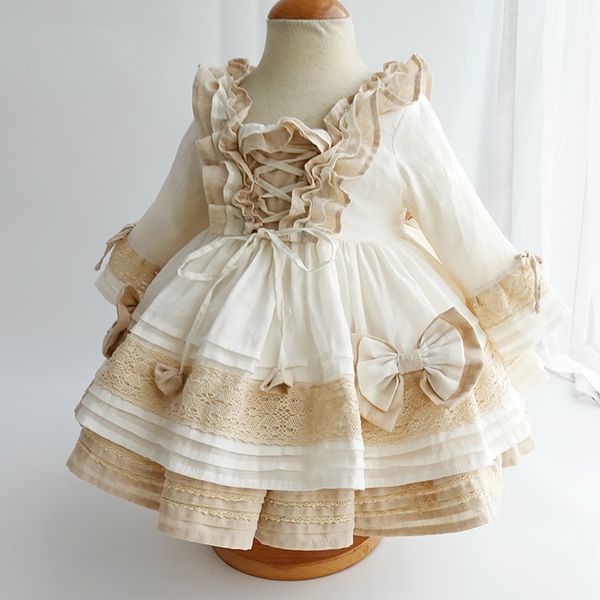 original design spanish style childrens high-end three-quarter sleeves ruffled square collar lolita princess dress, Red;yellow
original design spanish style childrens high-end three-quarter sleeves ruffled square collar lolita princess dress, Red;yellow