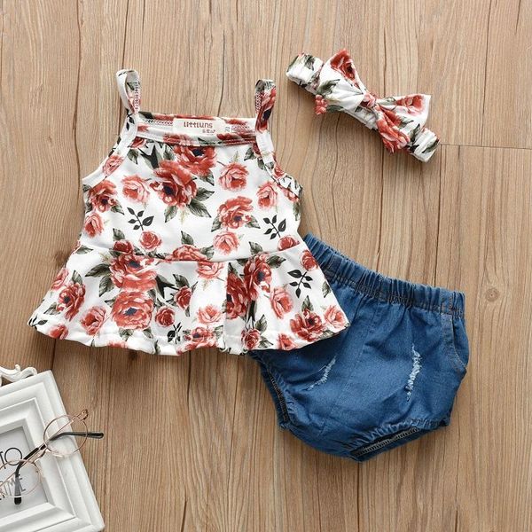 0-18m born baby girl sleeveless floral tank denim bloomers shorts headband 3pcs clothing set sets, White
0-18m born baby girl sleeveless floral tank denim bloomers shorts headband 3pcs clothing set sets, White