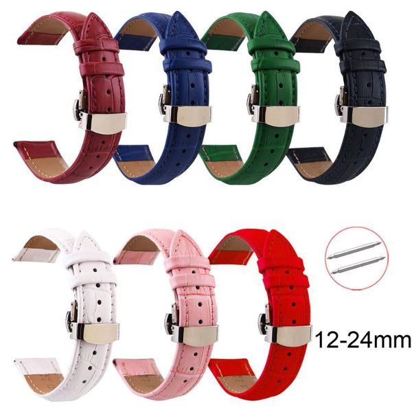watch bands 12/13/14/15/16/17/18/19/20/21/22/24mm band universal crocodile genuine leather strap metal butterfly buckcle watchbands, Black;brown
watch bands 12/13/14/15/16/17/18/19/20/21/22/24mm band universal crocodile genuine leather strap metal butterfly buckcle watchbands, Black;brown