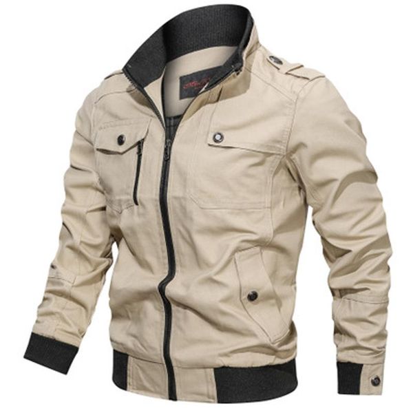 men's jackets 2021 military jacket men spring autumn cotton windbreaker pilot coat army bomber cargo flight male clothes, Black;brown
men's jackets 2021 military jacket men spring autumn cotton windbreaker pilot coat army bomber cargo flight male clothes, Black;brown