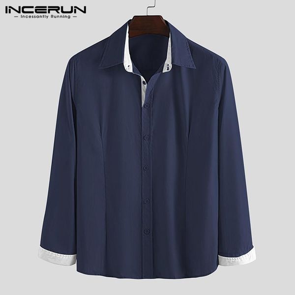 mens fashion patchwork dress shirts man buttons elegant socail long sleeve lapel business camisas plus size men's casual, White;black
mens fashion patchwork dress shirts man buttons elegant socail long sleeve lapel business camisas plus size men's casual, White;black