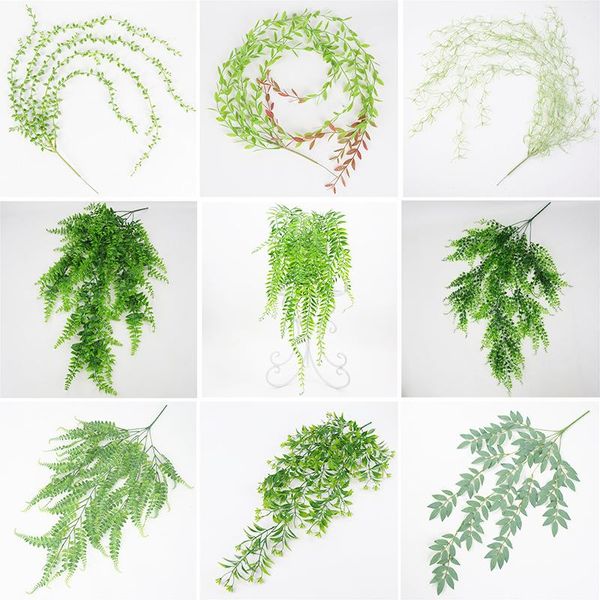 decorative flowers & wreaths artificial plant vines wall hanging simulation rattan leaves branches green ivy leaf home wedding decoration pl
decorative flowers & wreaths artificial plant vines wall hanging simulation rattan leaves branches green ivy leaf home wedding decoration pl