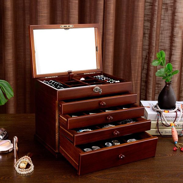 watch boxes & cases he mirror solid wood wooden box makeup storage jewerly organizer retro style large multilayer marriage holiday gift, Black;blue
watch boxes & cases he mirror solid wood wooden box makeup storage jewerly organizer retro style large multilayer marriage holiday gift, Black;blue