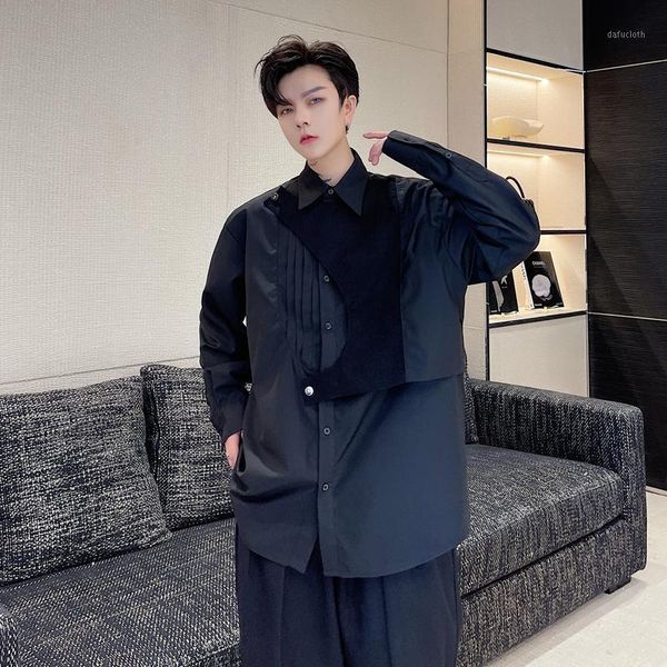 men's casual shirts handsome hip hop loose long sleeve dress shirt mens streetwear men hairstylist, White;black
men's casual shirts handsome hip hop loose long sleeve dress shirt mens streetwear men hairstylist, White;black