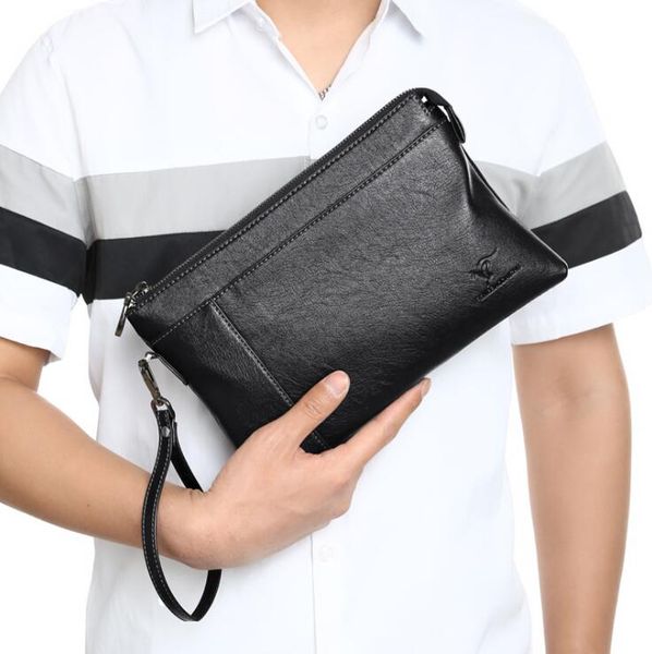 factory wholesale men brand shoulder bags simple soft leather business wrist bag england style large leathers envelope storage wallet multif, Red;black
factory wholesale men brand shoulder bags simple soft leather business wrist bag england style large leathers envelope storage wallet multif, Red;black