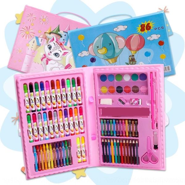 PNy set 86 children's set gift box kindergarten prize training pen watercolor painting painting pens watercolor class gift, Black;red
PNy set 86 children's set gift box kindergarten prize training pen watercolor painting painting pens watercolor class gift, Black;red