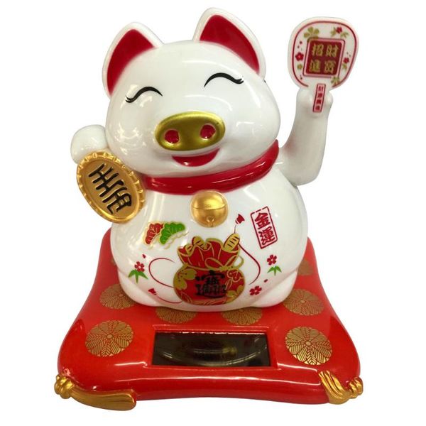 decorative objects & figurines solar powered pig ornament, lucky toy with swinging arm stands for wealth, fourtune and health
decorative objects & figurines solar powered pig ornament, lucky toy with swinging arm stands for wealth, fourtune and health
