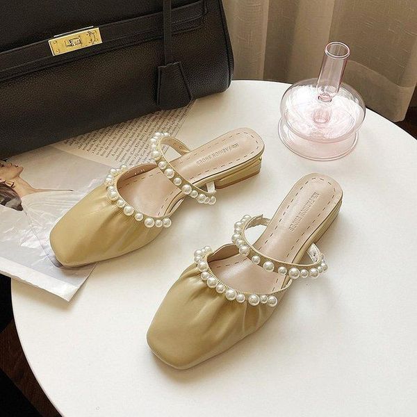 slippers low mules for women 2021 cover toe string bead female shoes flat slides fashion summer luxury basic square heel rub, Black
slippers low mules for women 2021 cover toe string bead female shoes flat slides fashion summer luxury basic square heel rub, Black