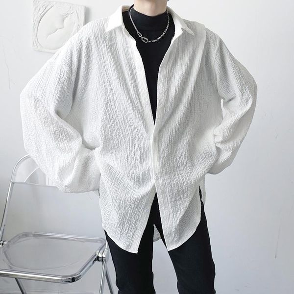 men's casual shirts 2021 autumn korean style personality craft design men loose wild solid color -xxl, White;black
men's casual shirts 2021 autumn korean style personality craft design men loose wild solid color -xxl, White;black